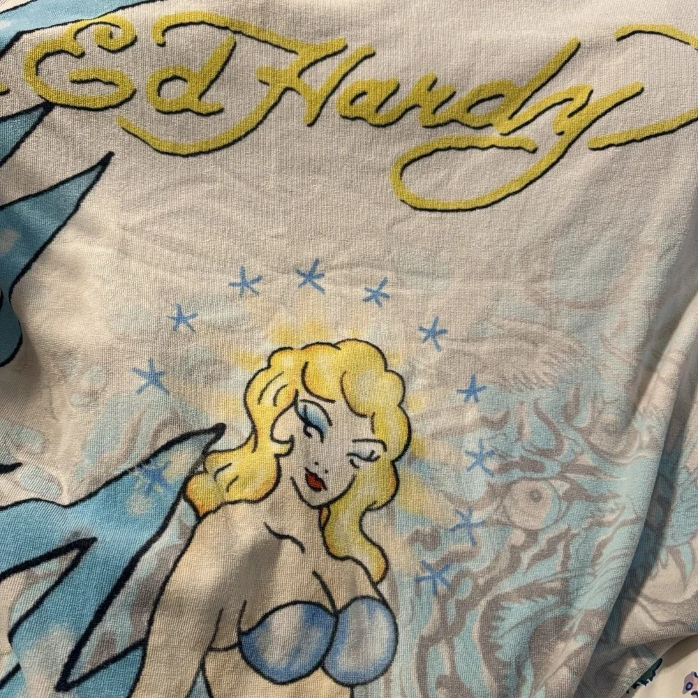 Ed Hardy Pin Up Girl Beach Towel 40